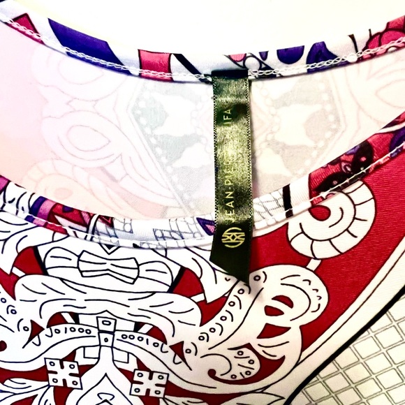 Jean-Pierre Klifa Paris NWT Multicolored Daphne Dress Sz L - Picture 7 of 9